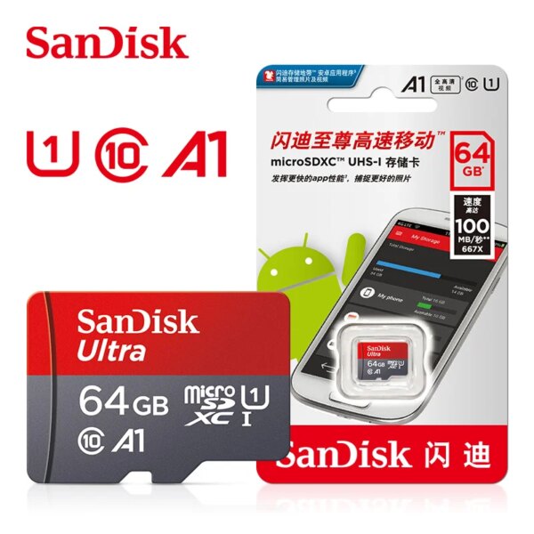 carte micro sd, 16 go/32 go/64 go/256 go/128 go