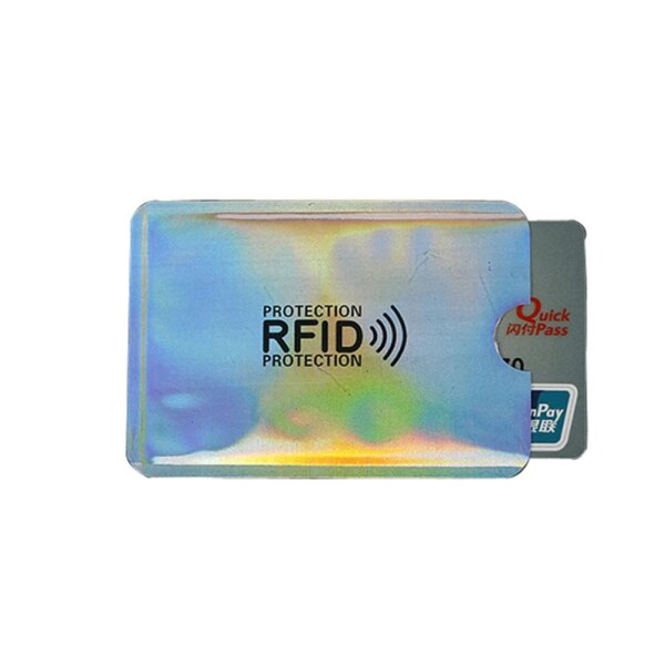 Portefeuille Rfid, 7 pièces, serrure de lecteur de carte bancaire, carte d'identité