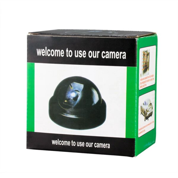 camera factice de Surveillance dôme en plastique noir