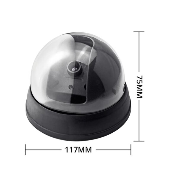 camera factice de Surveillance dôme en plastique noir