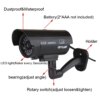 camera factice de vidéosurveillance, dispositif de sécurité intérieur/extérieur étanche