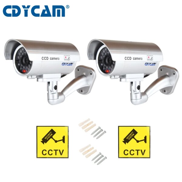 camera factice de vidéosurveillance, dispositif de sécurité intérieur/extérieur étanche