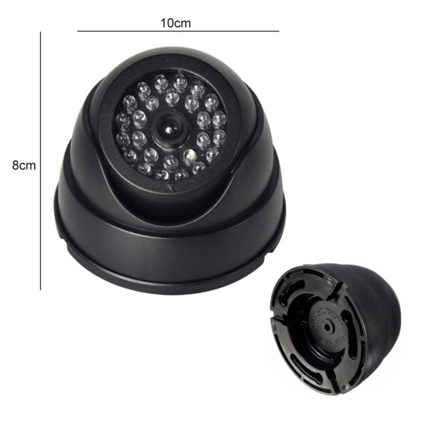 8554-264466.jpg camera factice de sécurité sans fil, dôme, étanche