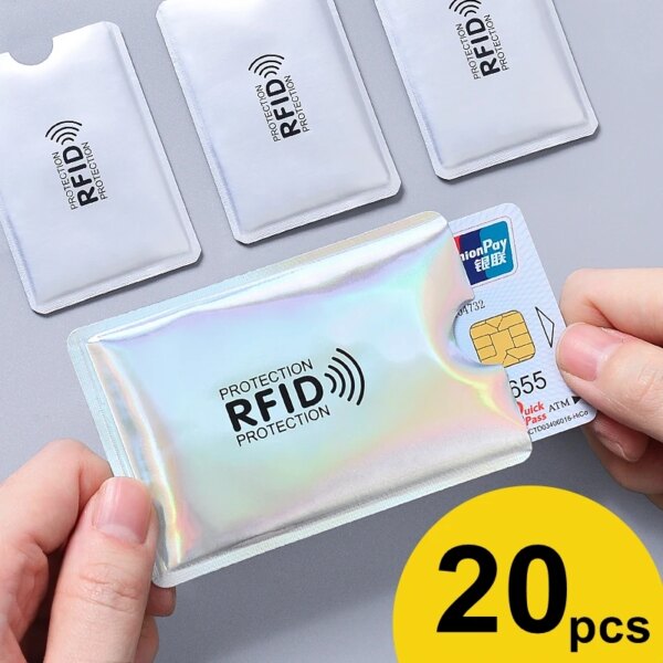 portefeuille rfid bloquant le lecteur serrure porte-carte bancaire porte-carte d'identité