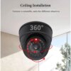 camera factice Led rouge clignotante, alimentation Via batterie 3AA