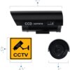 camera de surveillance factice , fausse caméra de sécurité wifi étanche