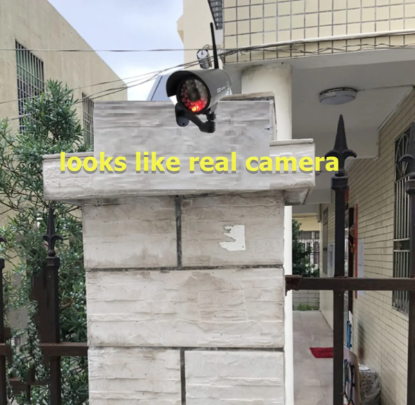 camera de surveillance factice , fausse caméra de sécurité wifi étanche