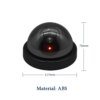 Caméra de Vidéosurveillance Dôme en Plastique Noir, Fausse CCTV