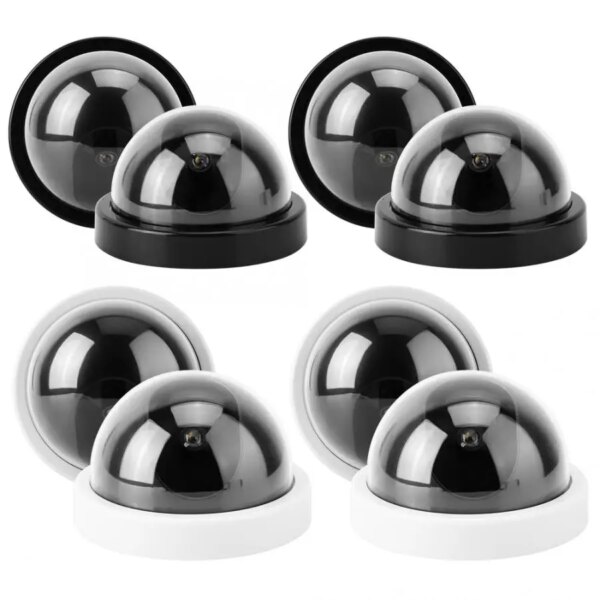 8772-9472b1.jpg camera factice dôme de vidéosurveillance factice, 4 pièces