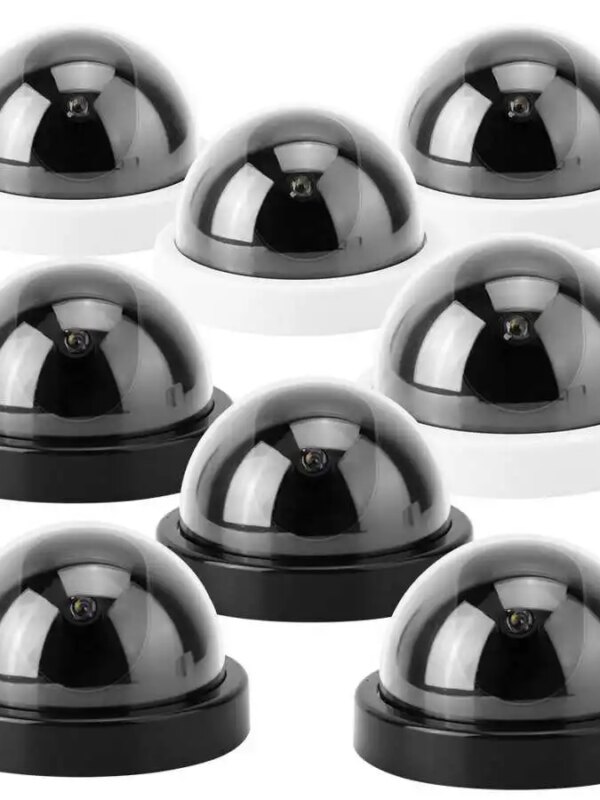 camera factice  dôme de vidéosurveillance factice, 4 pièces