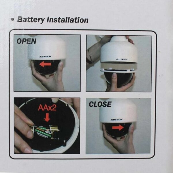 8790-163bf6.jpg camera factice de vidéosurveillance solaire, sécurité avec lumière LED clignotante, dôme rotatif à 360 °