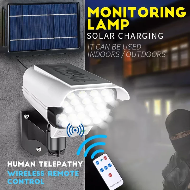 camera solaire factice Applique murale solaire LED - Caméra Factice chez corse-securite.fr