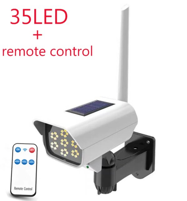 camera solaire factice Applique murale solaire LED étanche avec fausse caméra et capteur de corps humain