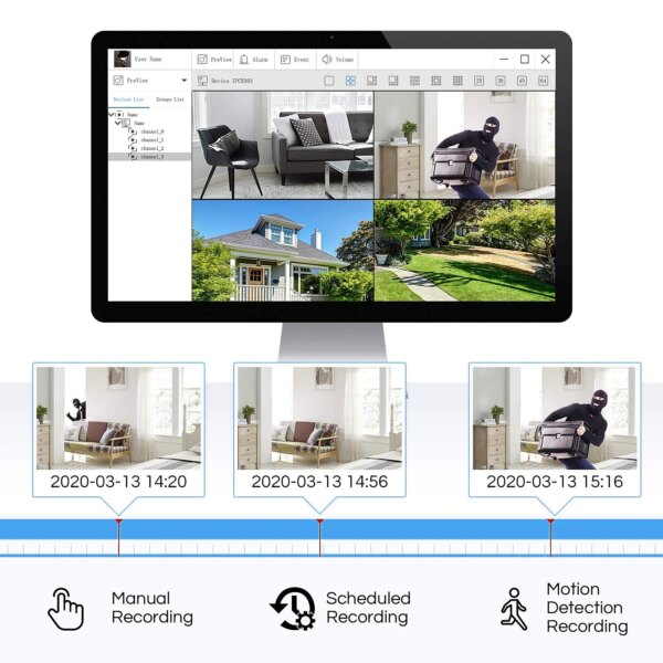 8854-422ced.jpg camera de surveillance ZOSI 1080P 8CH TVI CCTV système de caméra de sécurité