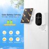Camera solaire de surveillance extérieure solaire IP Wifi HD 1080P, dispositif de sécurité sans fil