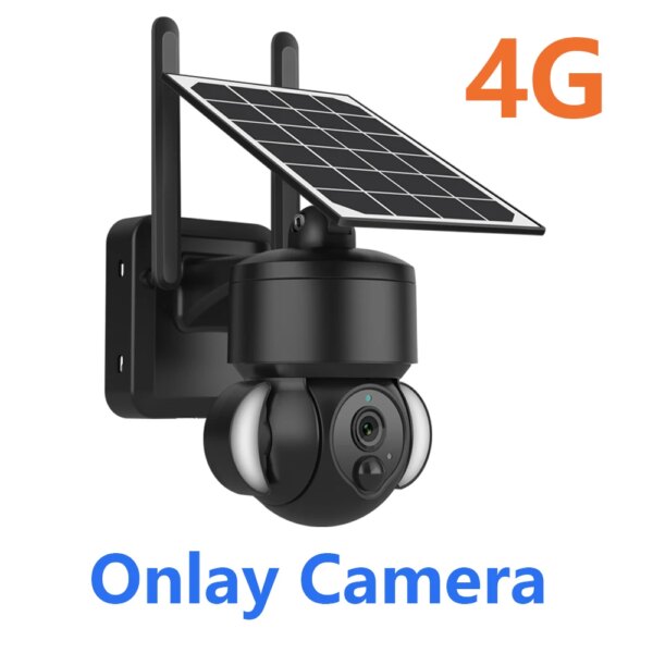 Camera solaire de surveillance extérieure solaire, 3mp/4G/Wifi, sans fil