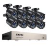 camera de surveillance ZOSI 1080P 8CH TVI CCTV système de caméra de sécurité