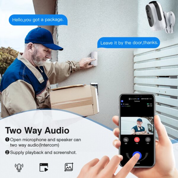 9009-96ec24.jpg X11 – Mini Camera solaire de surveillance extérieure IP WiFi, dispositif de sécurité sans fil