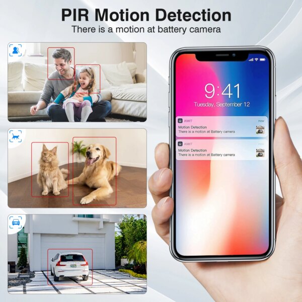 9009-d39562.jpg X11 – Mini Camera solaire de surveillance extérieure IP WiFi, dispositif de sécurité sans fil