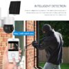 Camera solaire de surveillance de sécurité extérieure à panneau solaire 1080P WiFi
