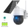 Camera solaire de surveillance de sécurité extérieure à panneau solaire 1080P WiFi