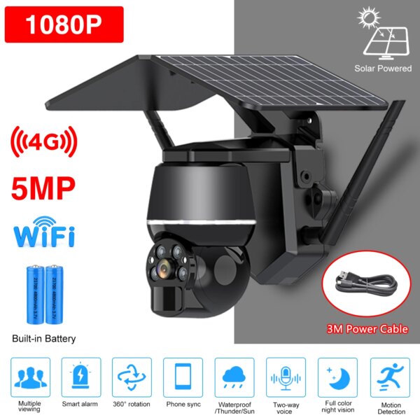 9082-1708af.jpg Camera solaire de surveillance extérieure PTZ IP WiFi 5MP4G 1080P