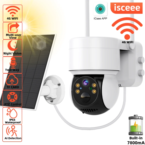 9093-4ba7c7.png Camera solaire de surveillance extérieure solaire PIR 2MP/4g, avec panneau solaire IP66