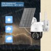 Camera solaire de surveillance extérieure solaire PTZ WIFI 4G, dispositif de sécurité sans fil