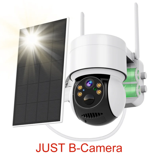 Camera solaire de surveillance extérieure solaire PIR 2MP/4g, avec panneau solaire IP66