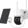 Camera solaire de surveillance extérieure solaire PIR 2MP/4g, avec panneau solaire IP66
