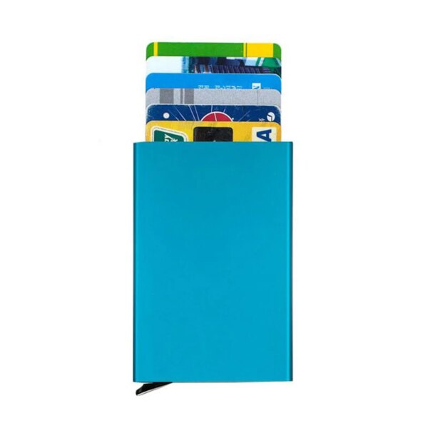 porte carte rfid de Crédit Antivol en Aluminum pour Homme et Femme