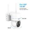 camera solaire de surveillance extérieure PTZ IP Wifi 4MP, dispositif de sécurité domestique étanche