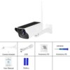 camera solaire de surveillance IP à panneau solaire 3mp HD, vidéo WIFI extérieur