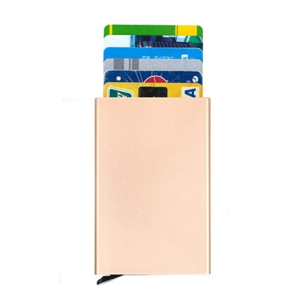 porte carte rfid de Crédit Antivol en Aluminum pour Homme et Femme