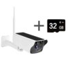 camera solaire de surveillance IP à panneau solaire 3mp HD, vidéo WIFI extérieur