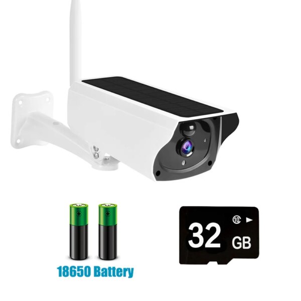 camera solaire de surveillance IP à panneau solaire 3mp HD, vidéo WIFI extérieur