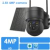 Camera solaire de Surveillance extérieure IP WiFi hd 4MP/2.5K