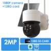 Camera solaire de Surveillance extérieure IP WiFi hd 4MP/2.5K