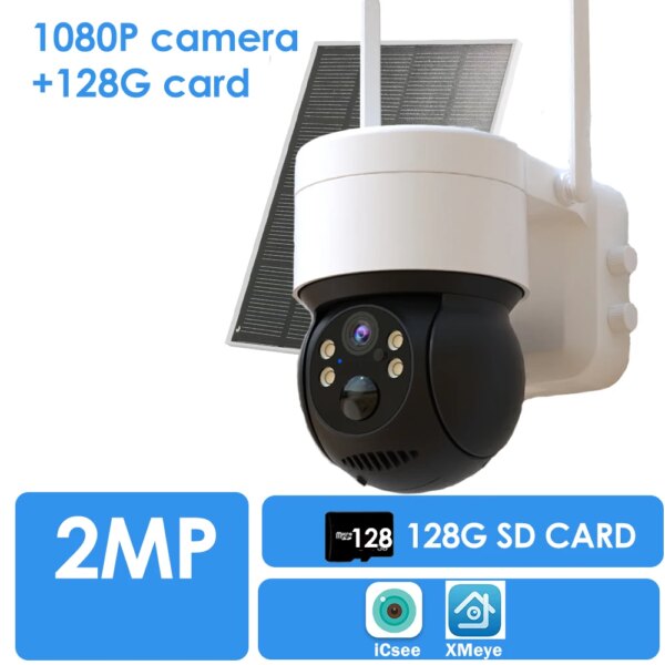 Camera solaire de Surveillance extérieure IP WiFi hd 4MP/2.5K