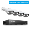 camera de surveillance ZOSI Nouveau 8CH 8MP/5MP POE Système de Sécurité Vidéo 4K 8MP/5MP