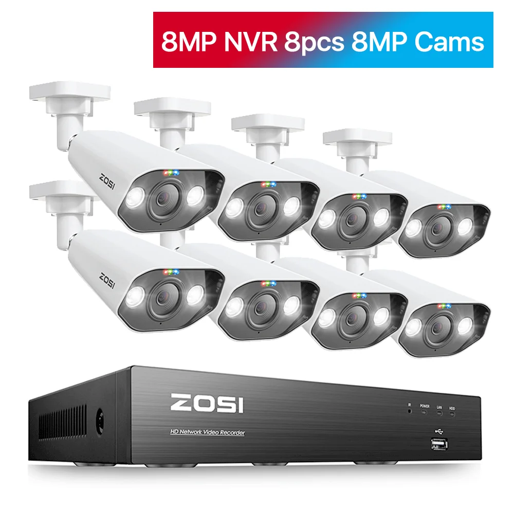 8CH NVR x 8Cams