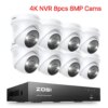 camera de surveillance ZOSI – système de vidéosurveillance 8CH 4K PoE