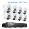 camera de surveillance ZOSI – système de vidéosurveillance 8CH 4K PoE