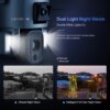 camera solaire d'extérieur à double objectif, 4K, 8mp, Zoom 10X/4X, 4G