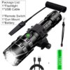 lampe torche professionnelle à lumière LED, torche Rechargeable par USB