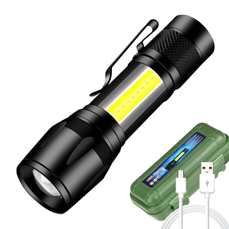 lampe torche tactiques portables à lumière LED, 6 