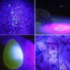 9956-6eb4a8.jpg lampe torche UV à LED, Torche à Lumière Noire, Longueur d'Onde 395 nm, Faisceau Violet