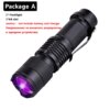 9960-1c4183.jpg lampe torche UV à LED, Torche à Lumière Noire, Longueur d'Onde 395 nm, Faisceau Violet