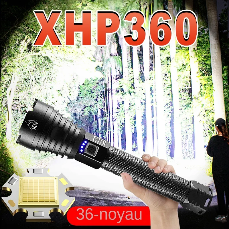 lampe torche Led 18650 torche Rechargeable Usb puissante