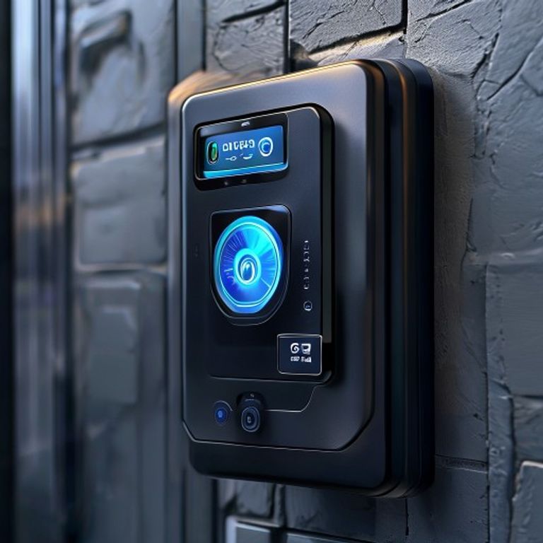 Serrure connectée Bluetooth design moderne ouverture smartphone 2026